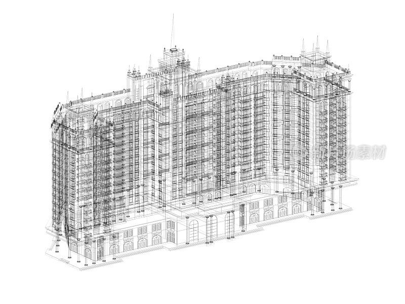 3 d建筑草图